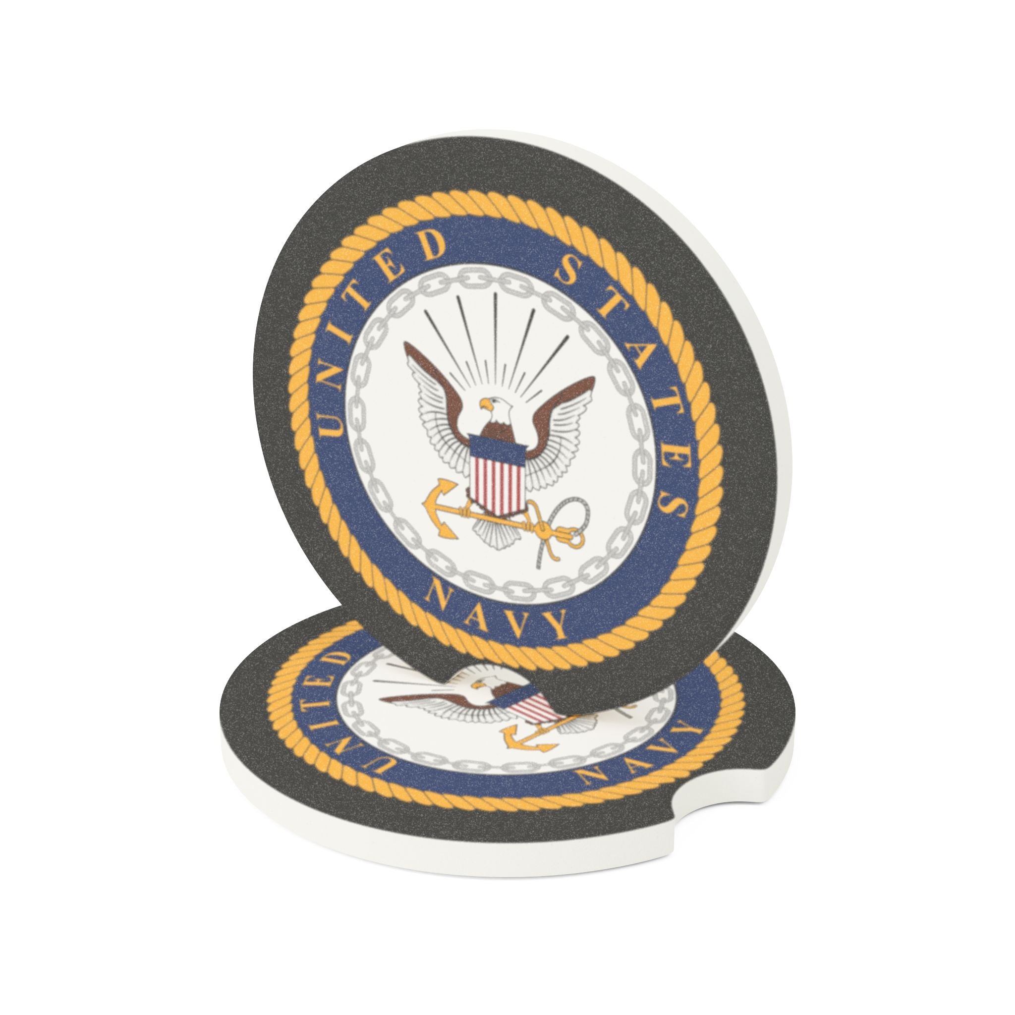 United States Navy Soapstone Car Coaster