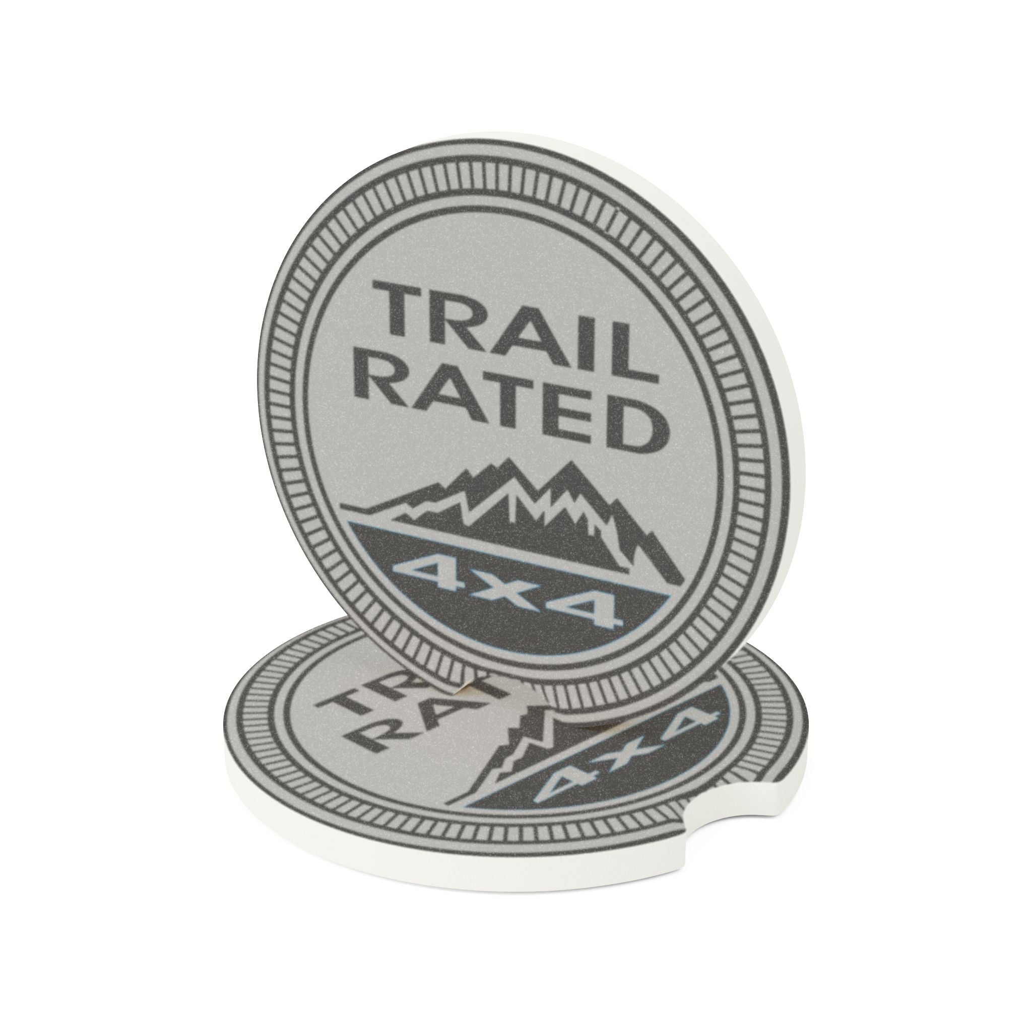 Jeep Trail Rated 4X4 Soapstone Car Coaster