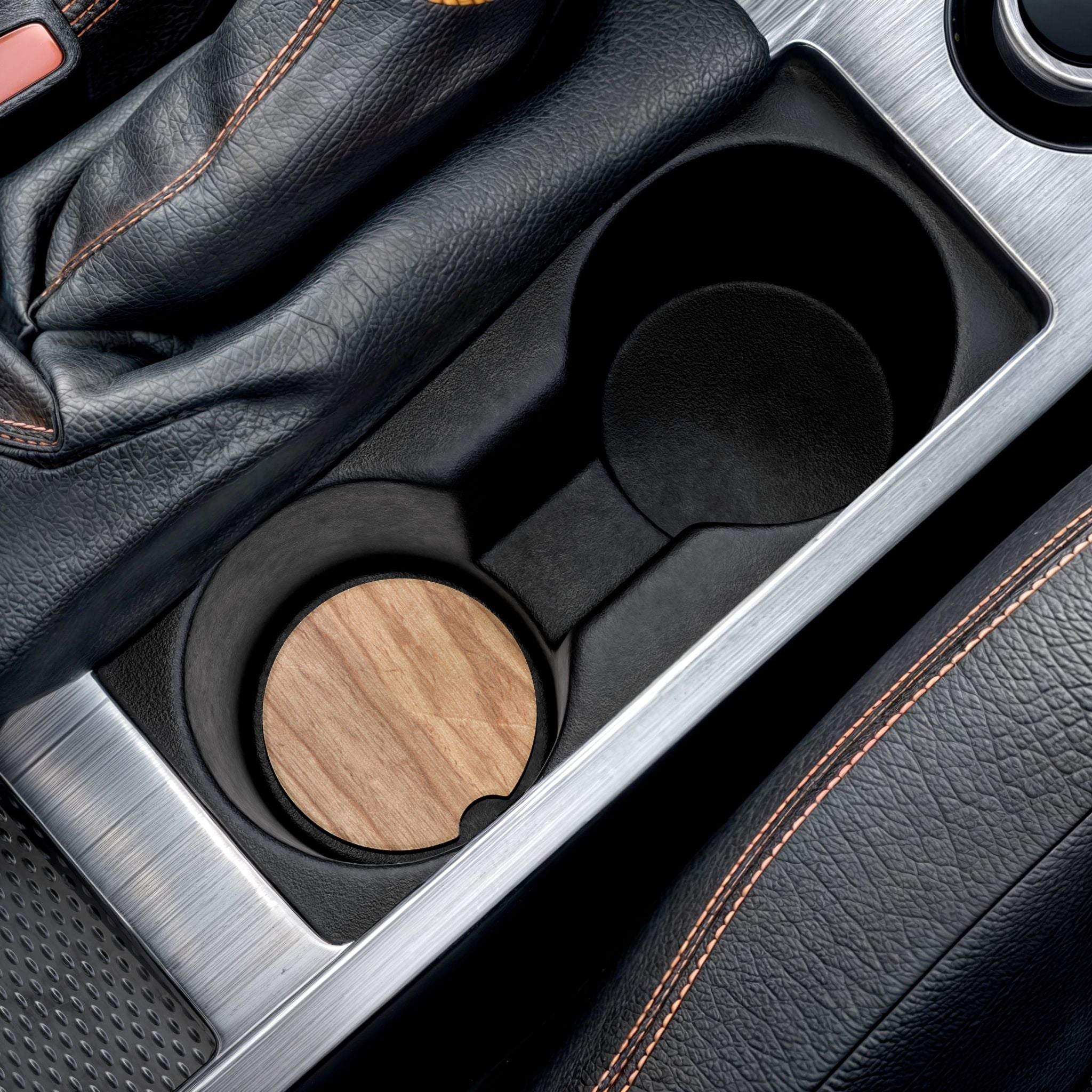 Ash Wood Soapstone Car Coaster