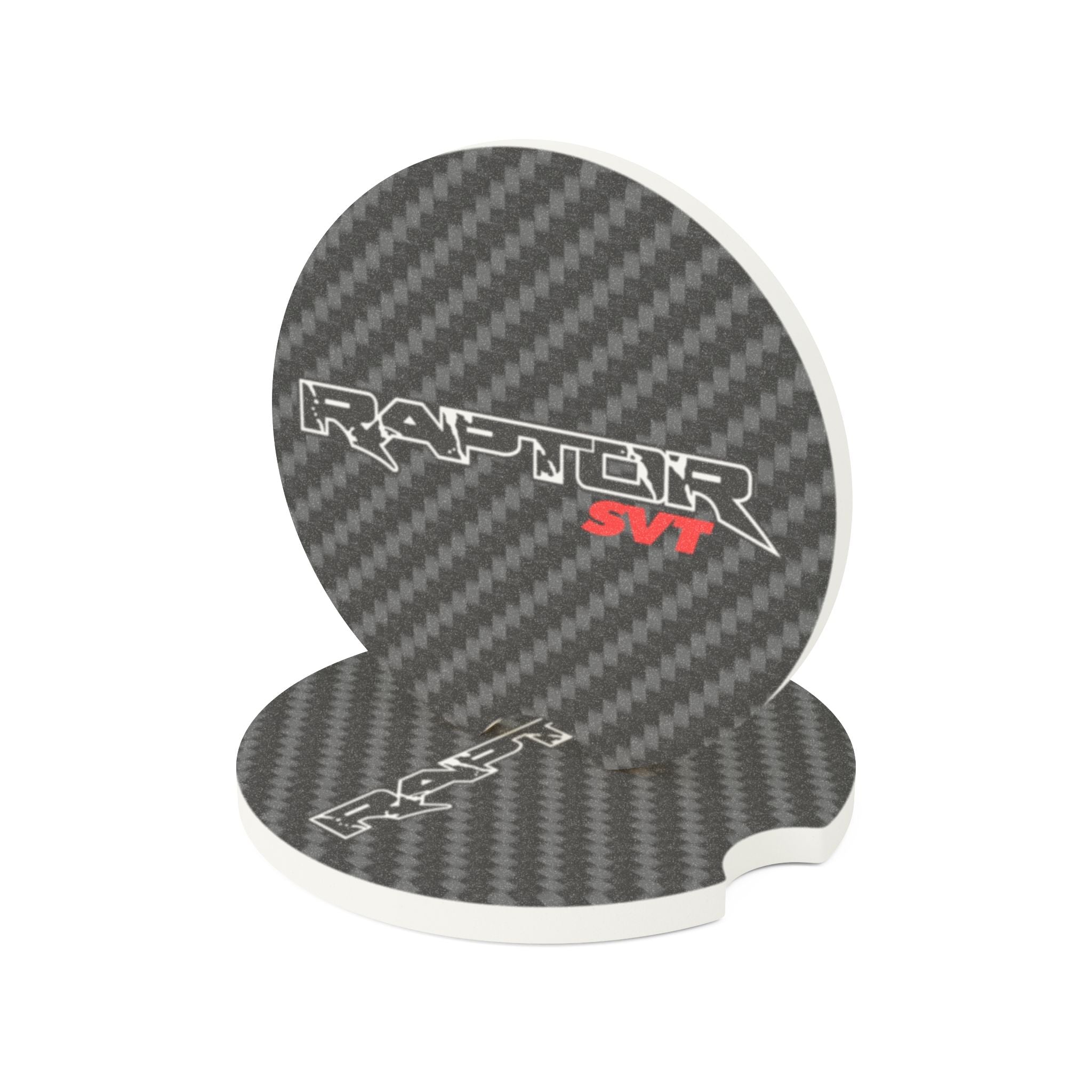 Ford Raptor SVT Carbon Fiber Soapstone Car Coaster