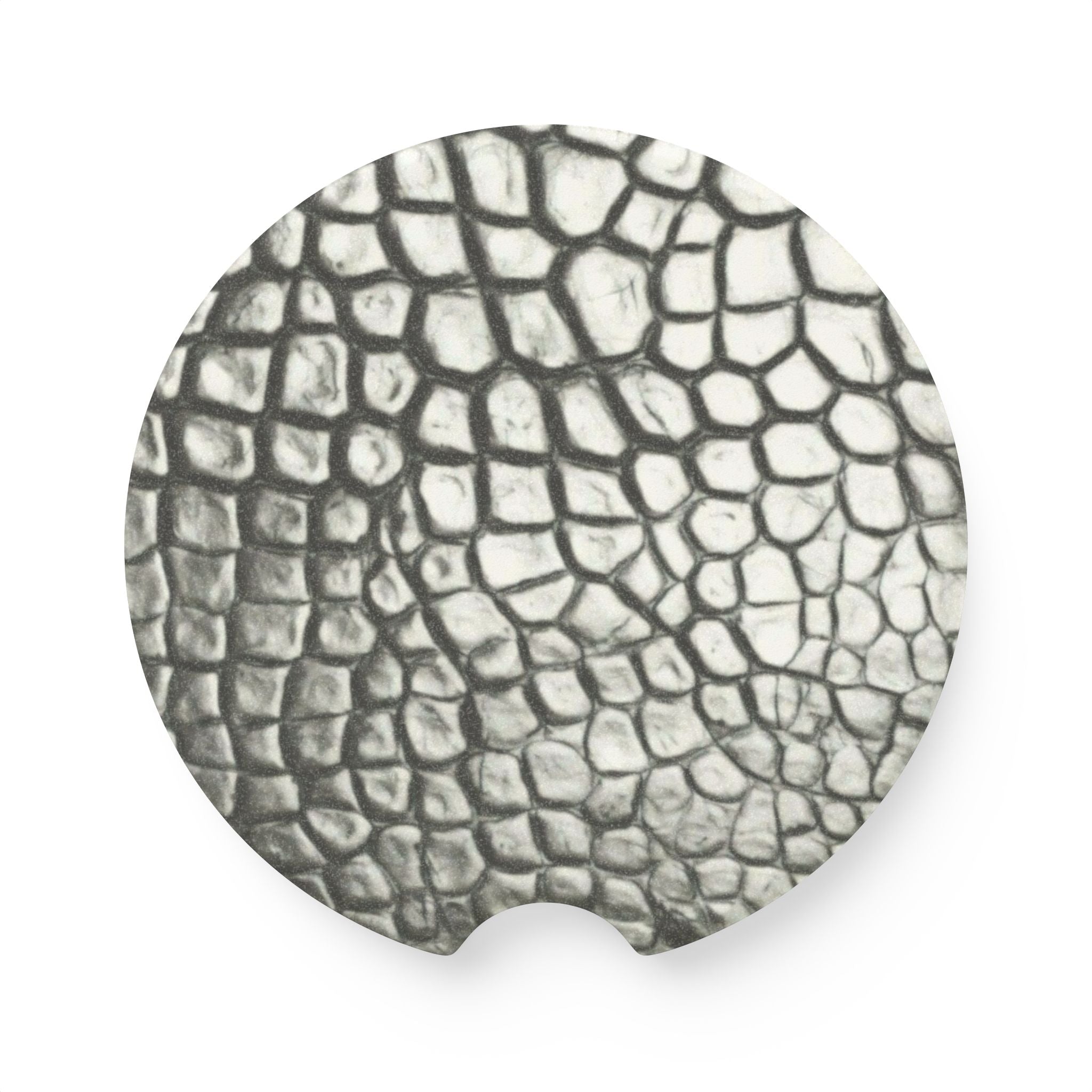 Crocodile Skin Soapstone Car Coaster