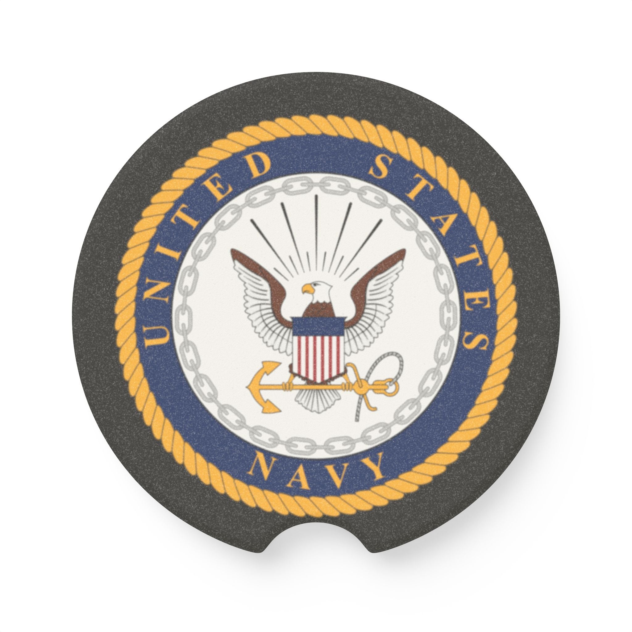 United States Navy Soapstone Car Coaster