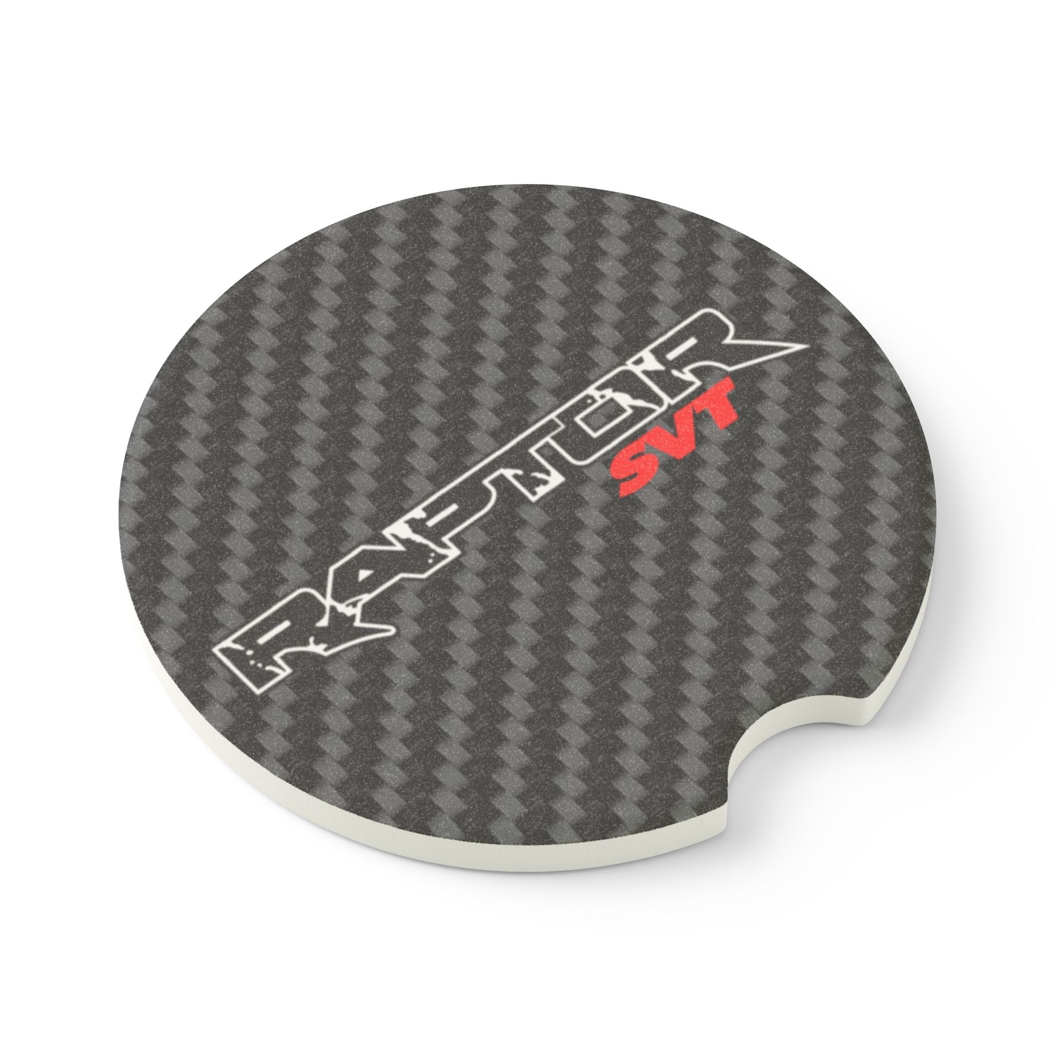 Ford Raptor SVT Carbon Fiber Soapstone Car Coaster