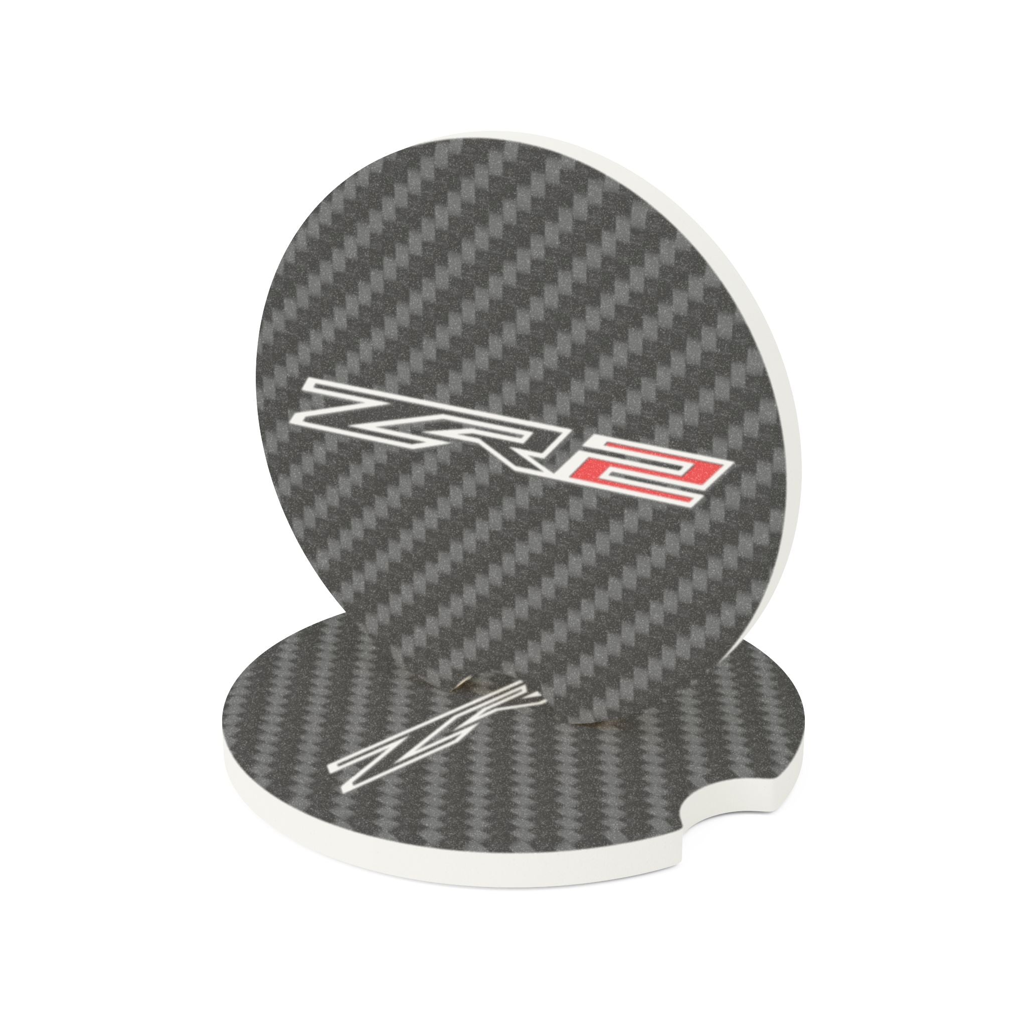 Chevy ZR2 Carbon Fiber Soapstone Car Coaster