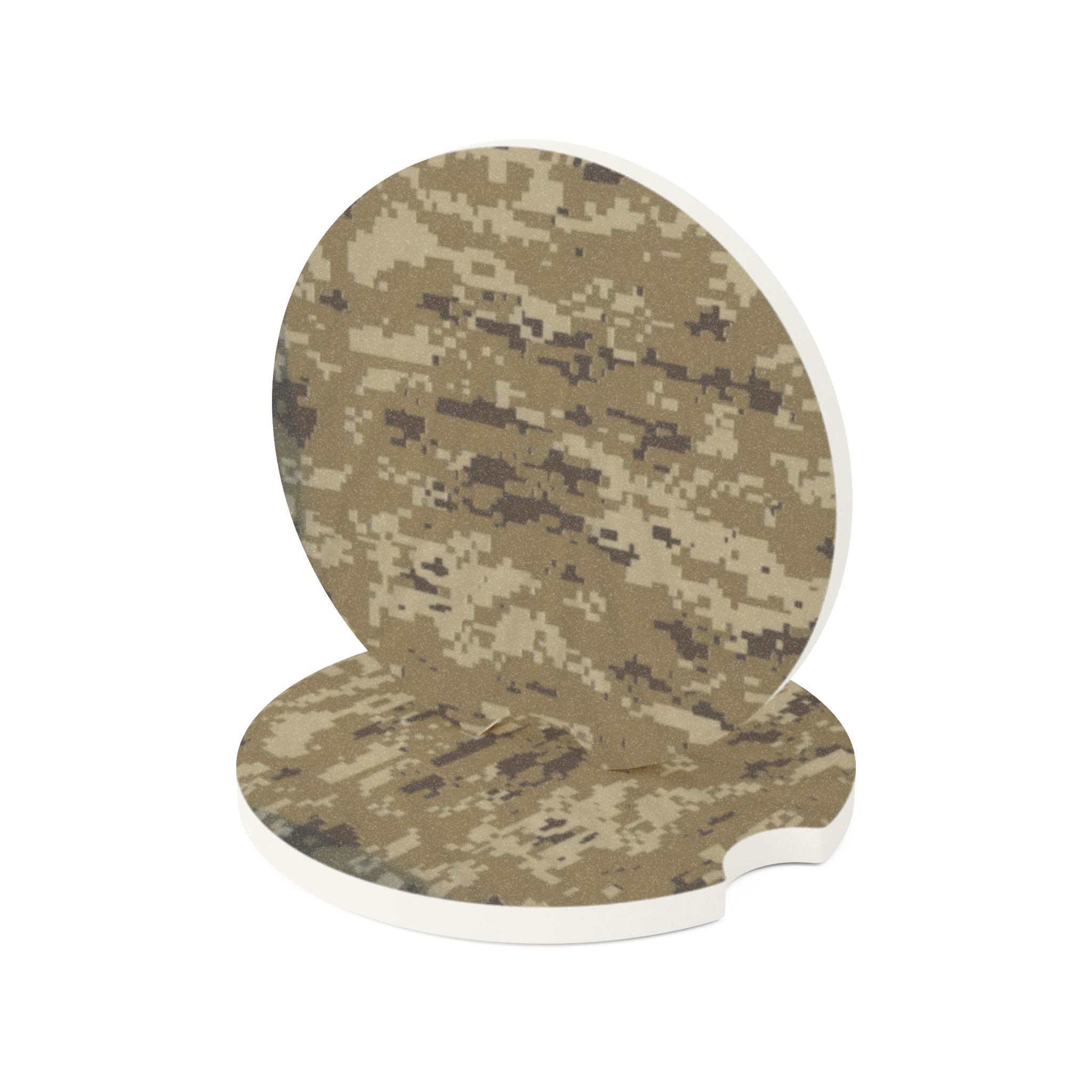 Desert Digital Camo Soapstone Car Coaster