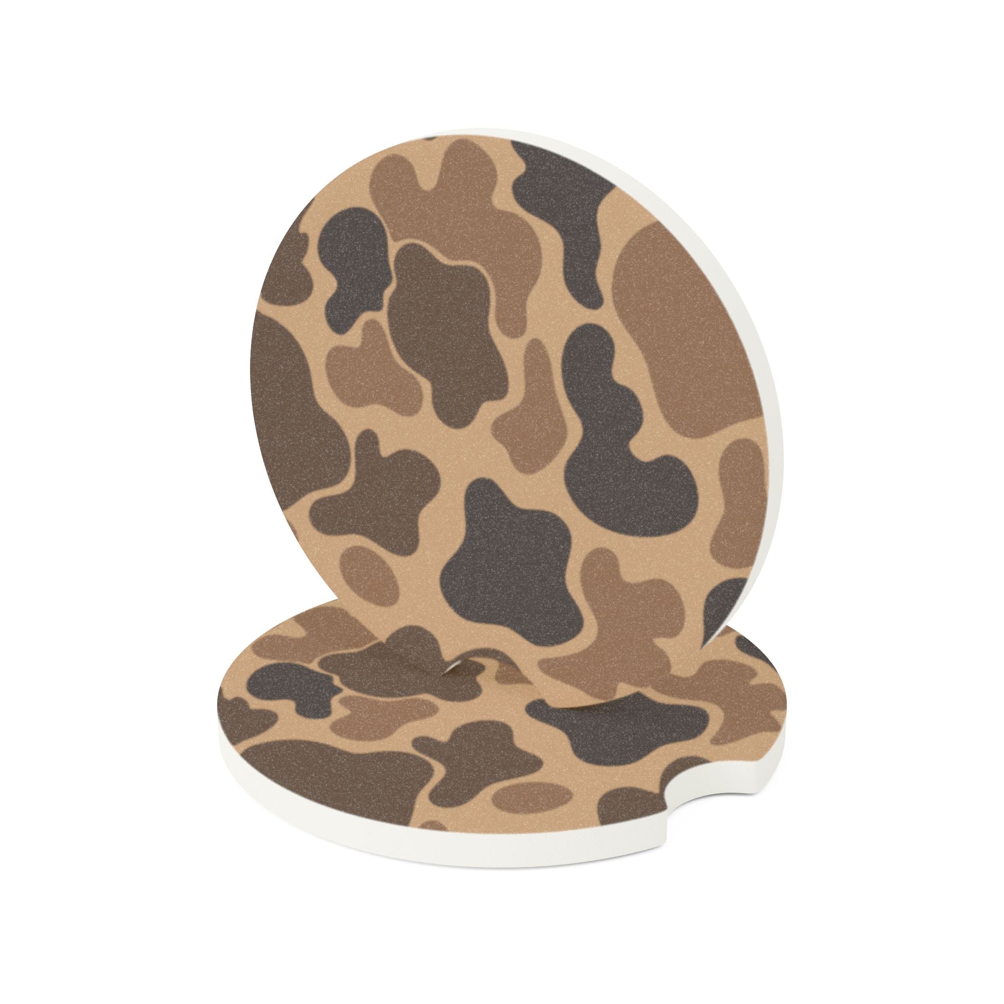 Old School Duck Camo Soapstone Car Coaster