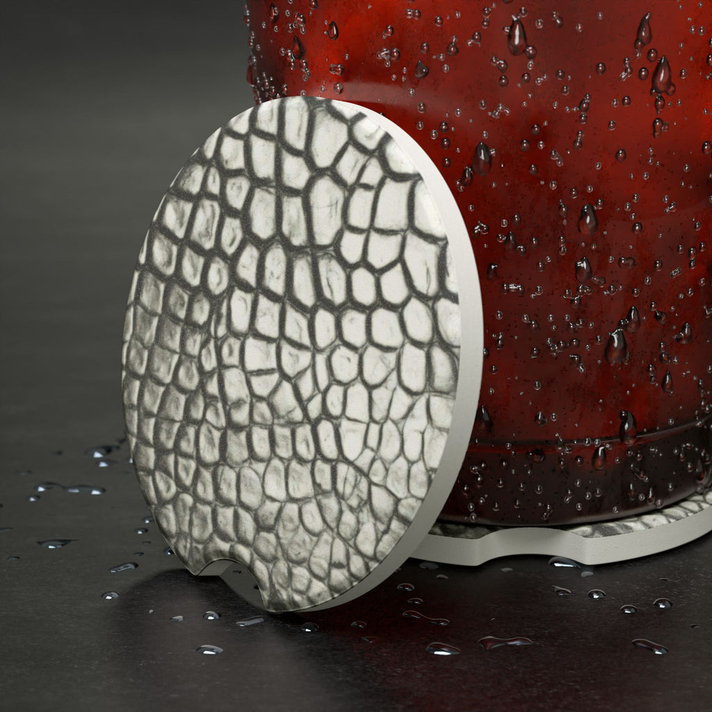 Crocodile Skin Soapstone Car Coaster
