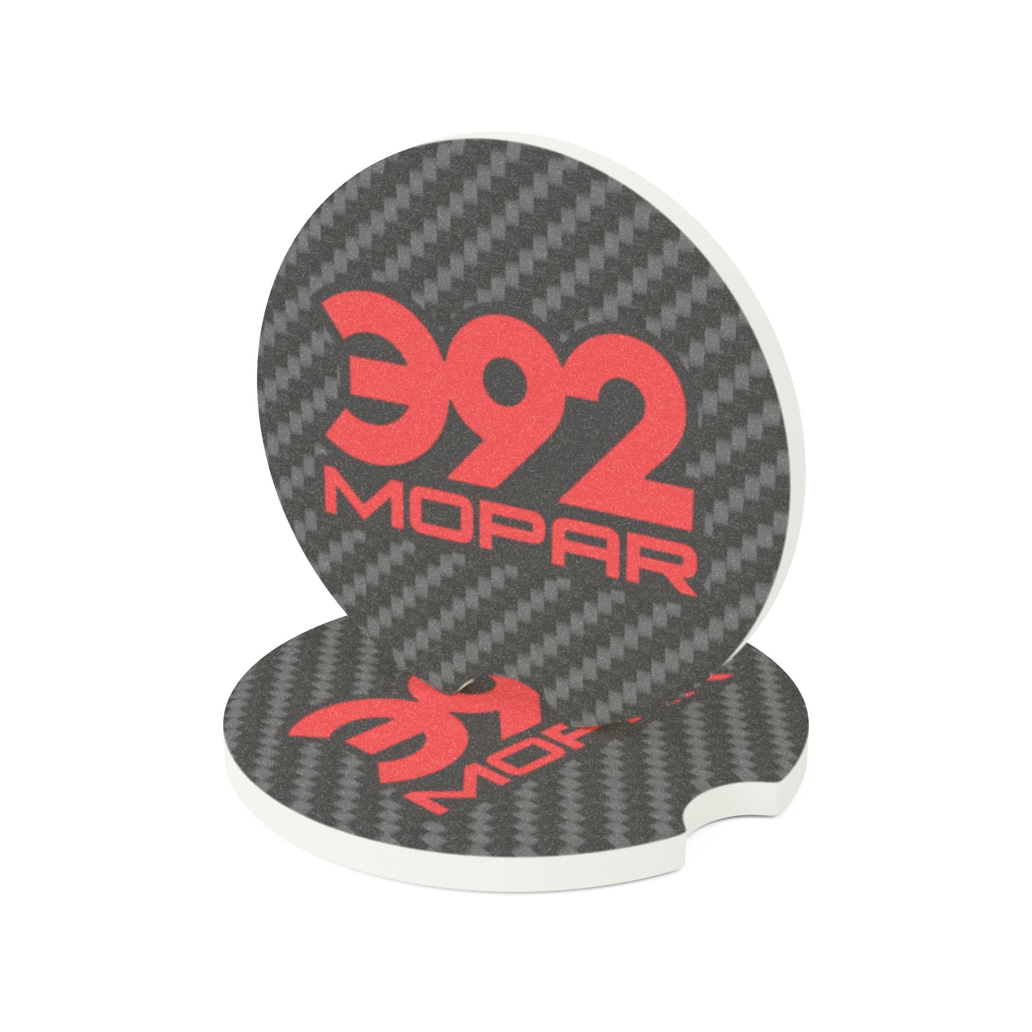 392 Mopar Carbon Fiber Soapstone Car Coaster