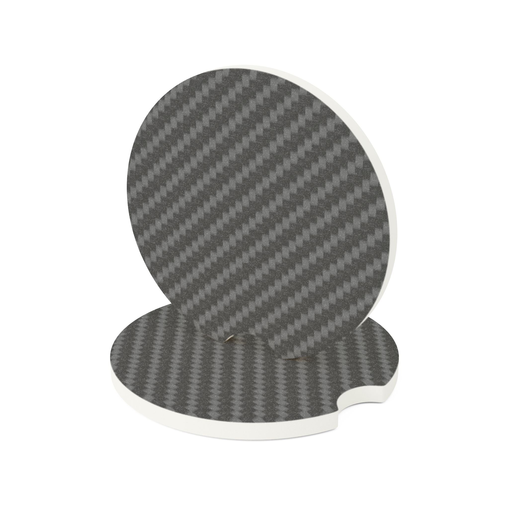 Carbon Fiber Soapstone Cup Holder Car Coaster