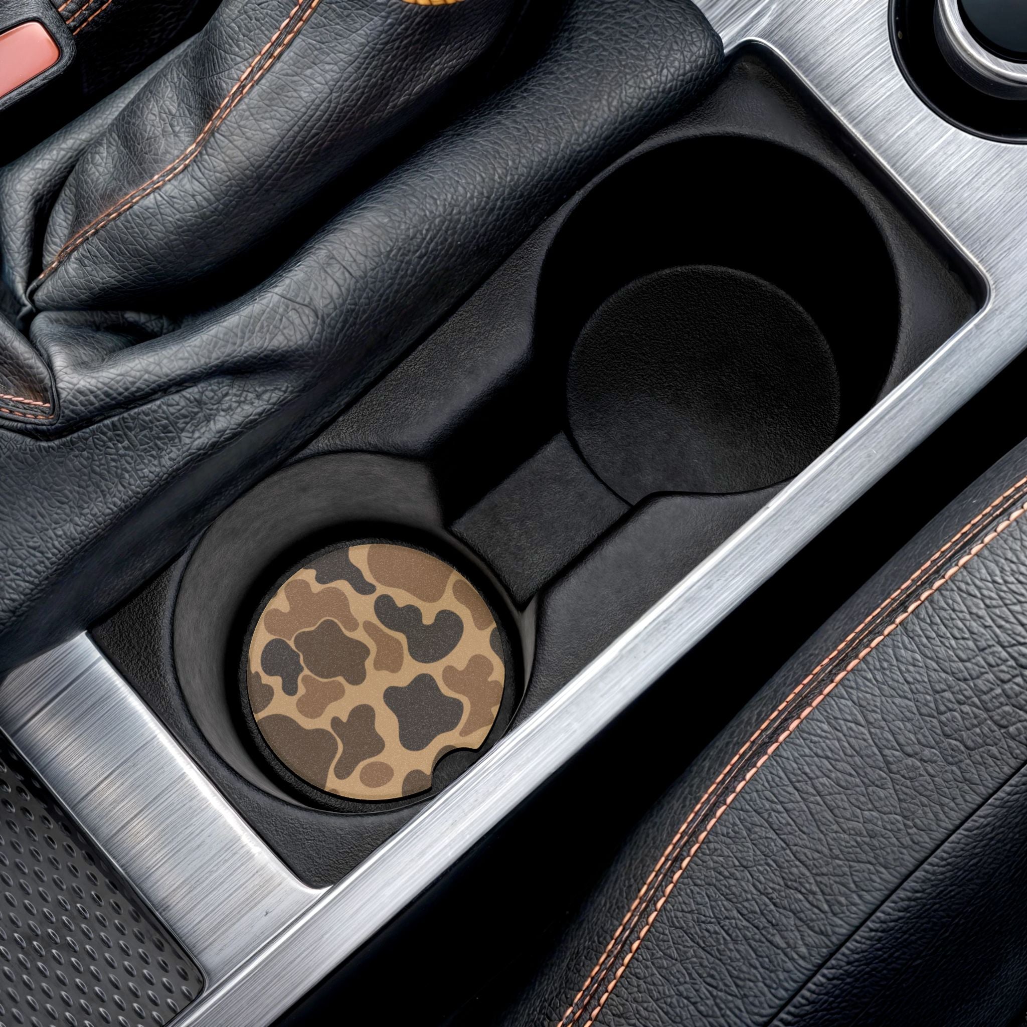 Old School Duck Camo Soapstone Car Coaster