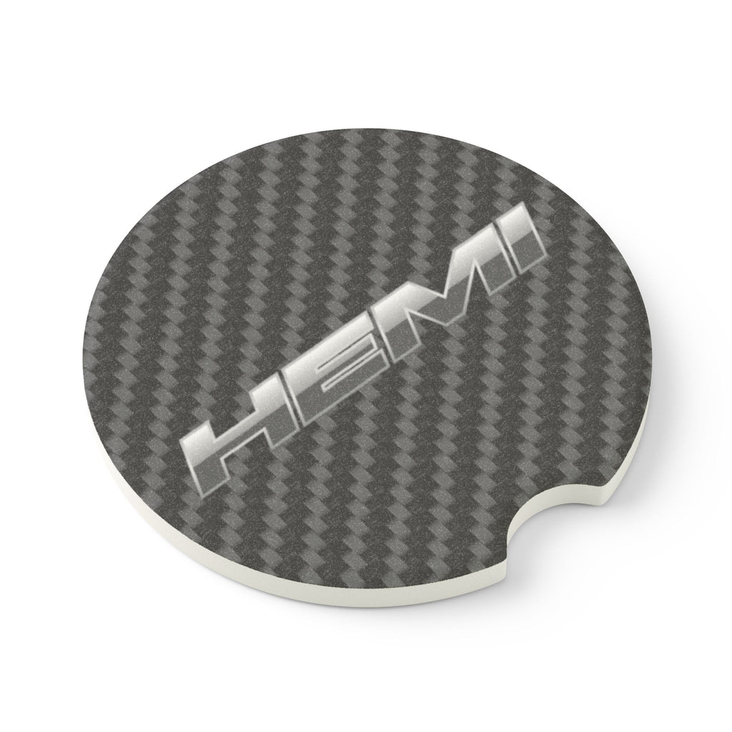 Hemi Carbon Fiber Soapstone Car Coaster