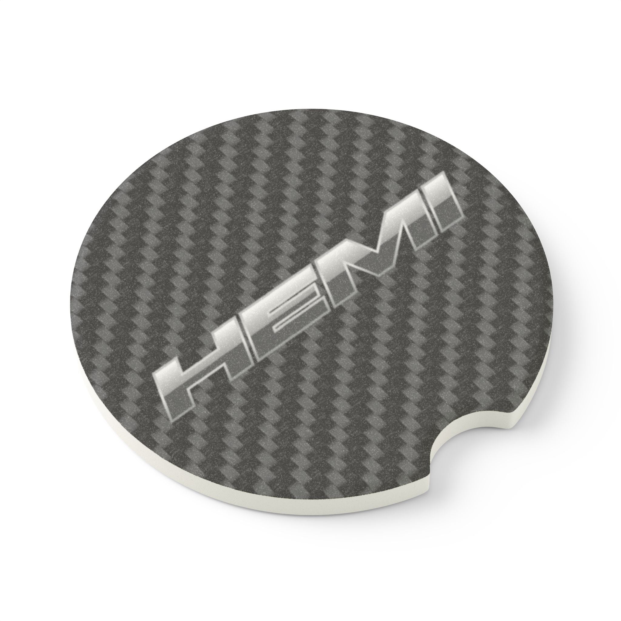 Hemi Carbon Fiber Soapstone Car Coaster