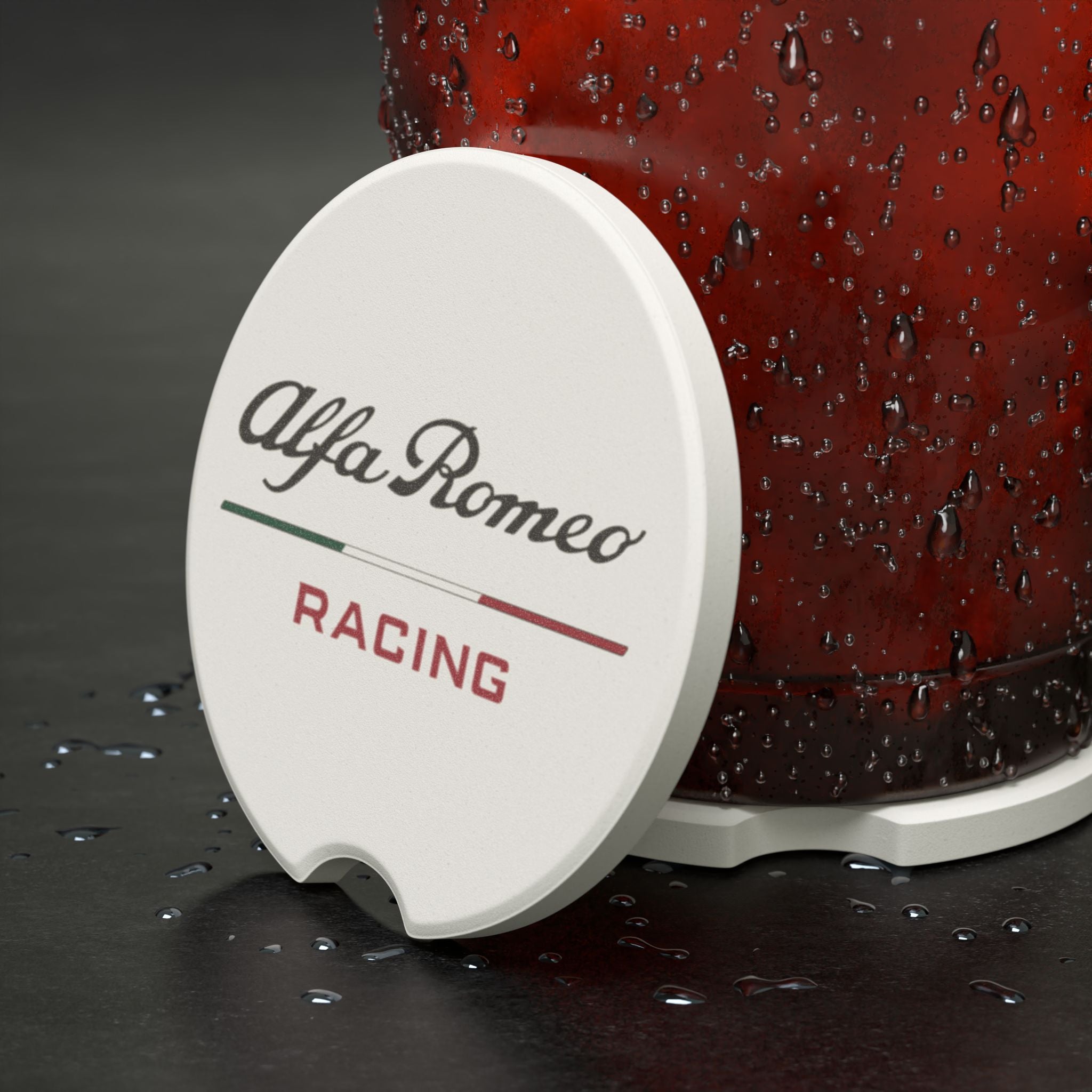 Alfa Romeo Racing Soapstone Car Coaster