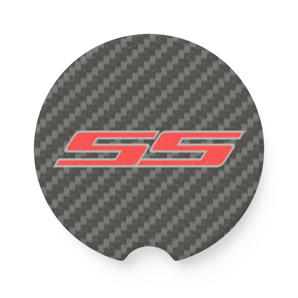 Chevy SS Carbon Fiber Soapstone Car Coaster