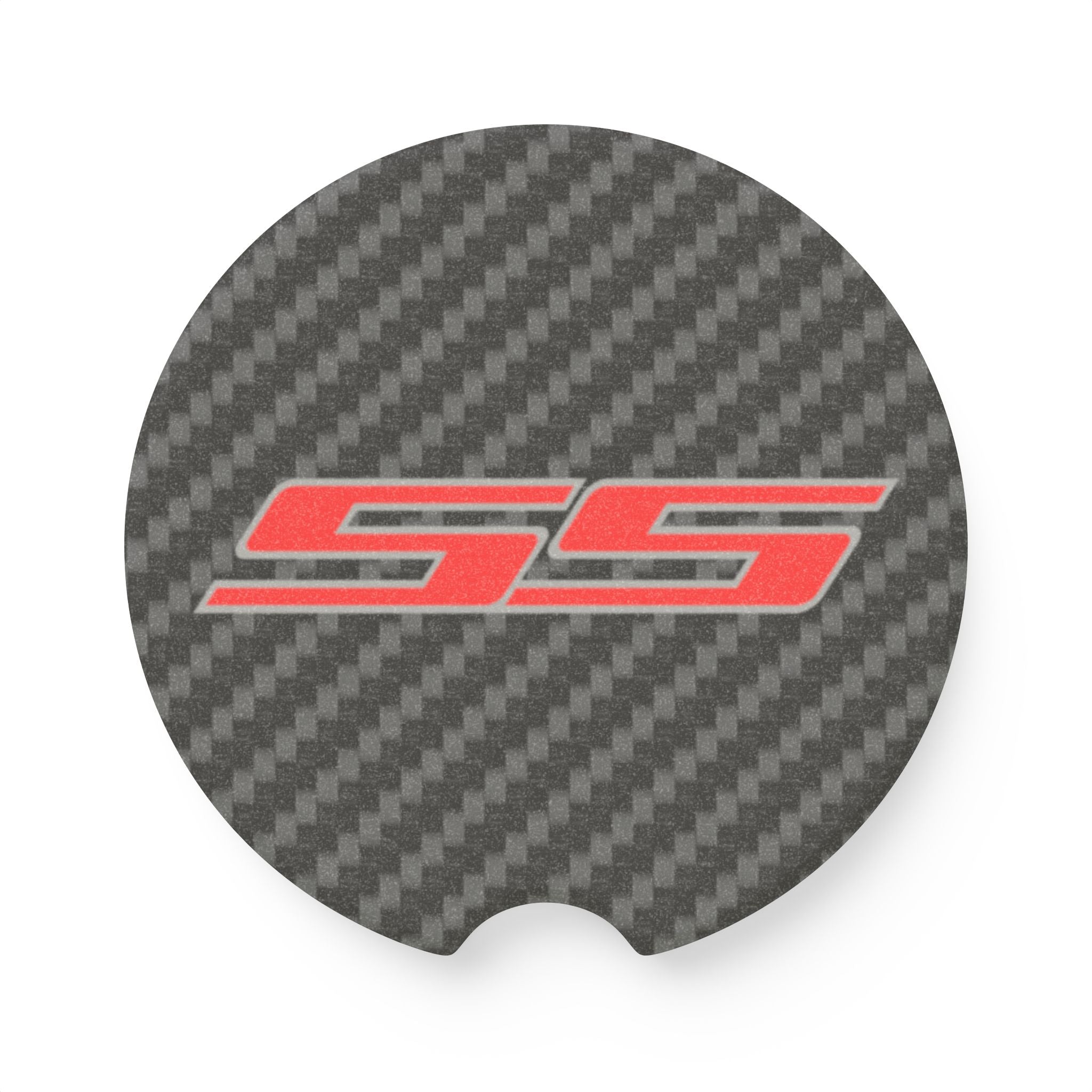 Chevy SS Carbon Fiber Soapstone Car Coaster