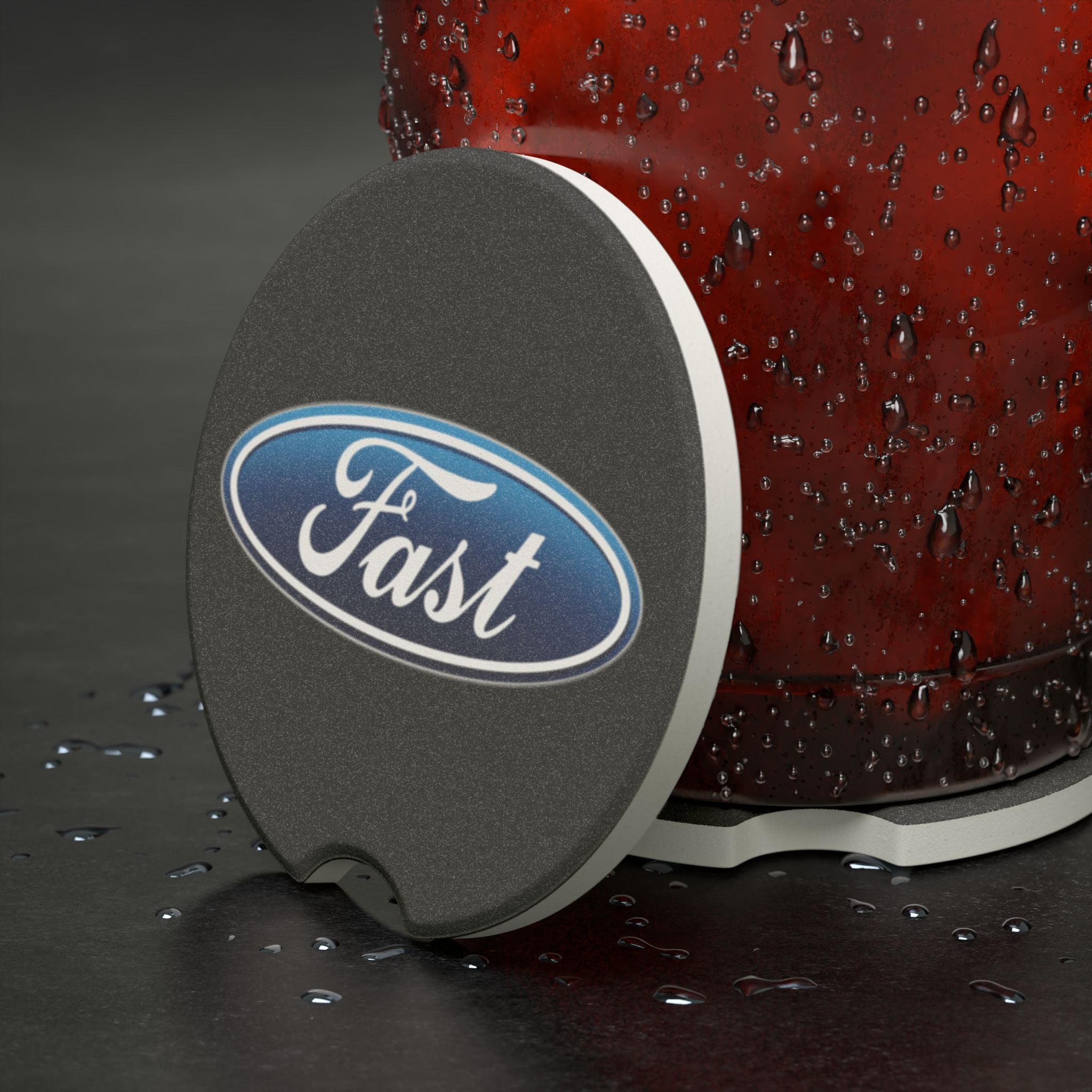 Ford Fast Soapstone Car Coaster