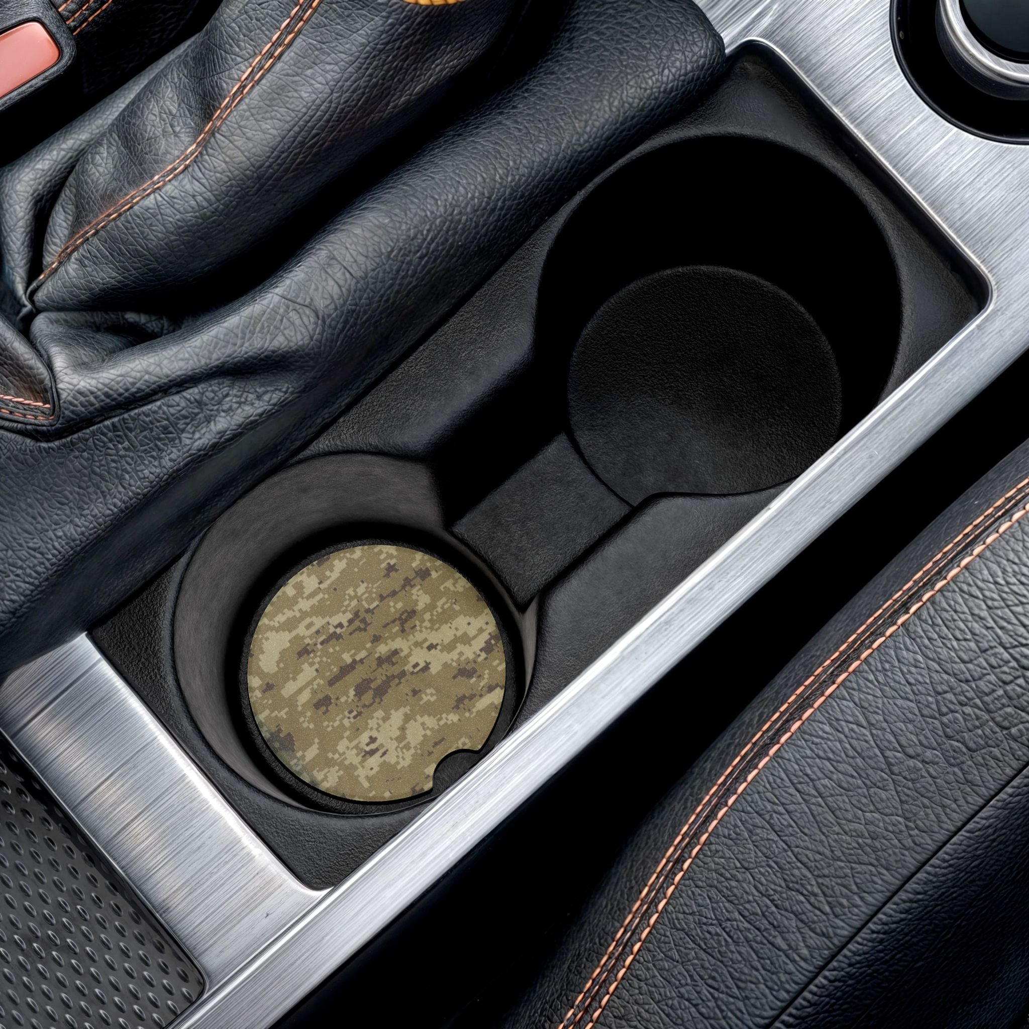 Desert Digital Camo Soapstone Car Coaster