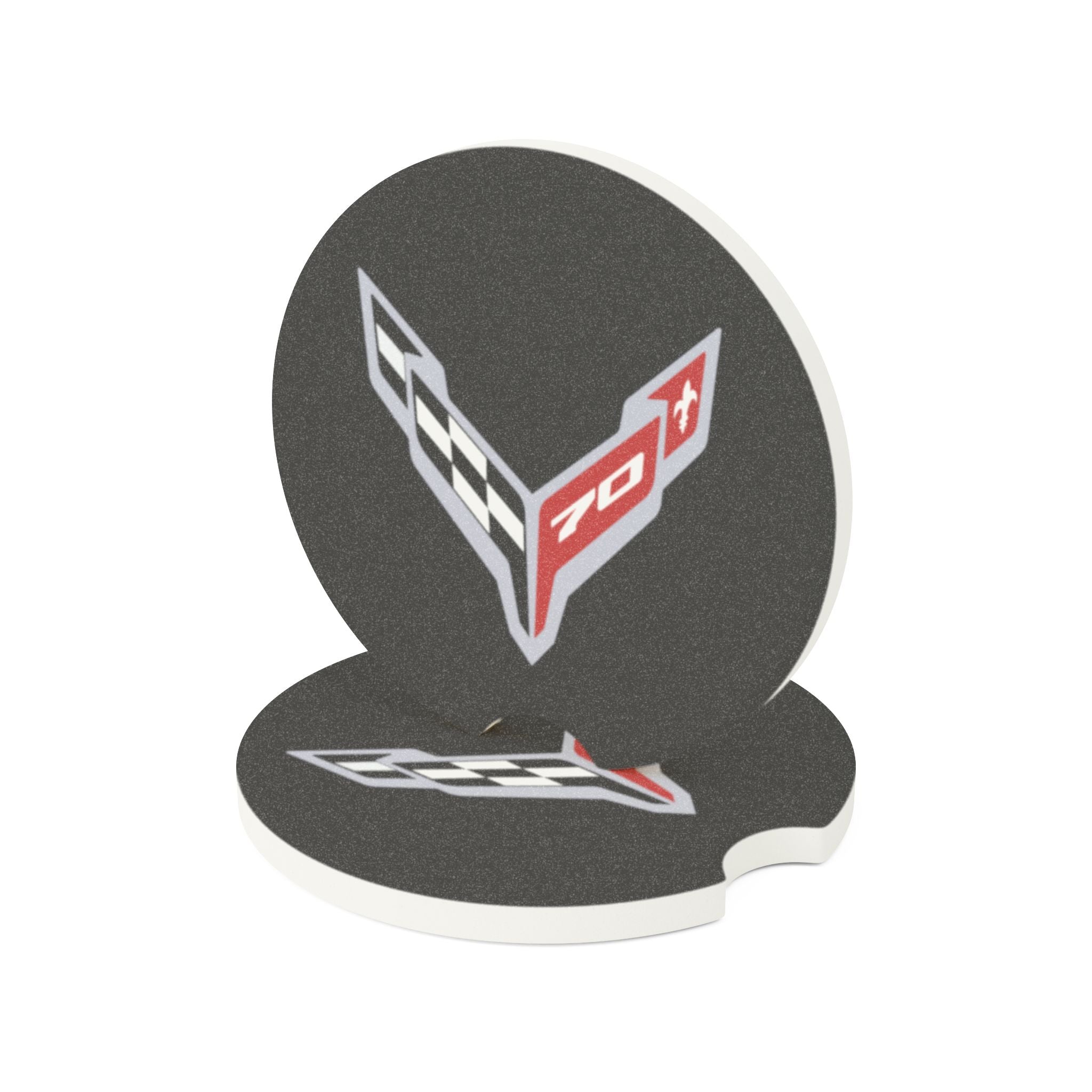 Corvette C8 70th Anniversary Soapstone Car Coaster