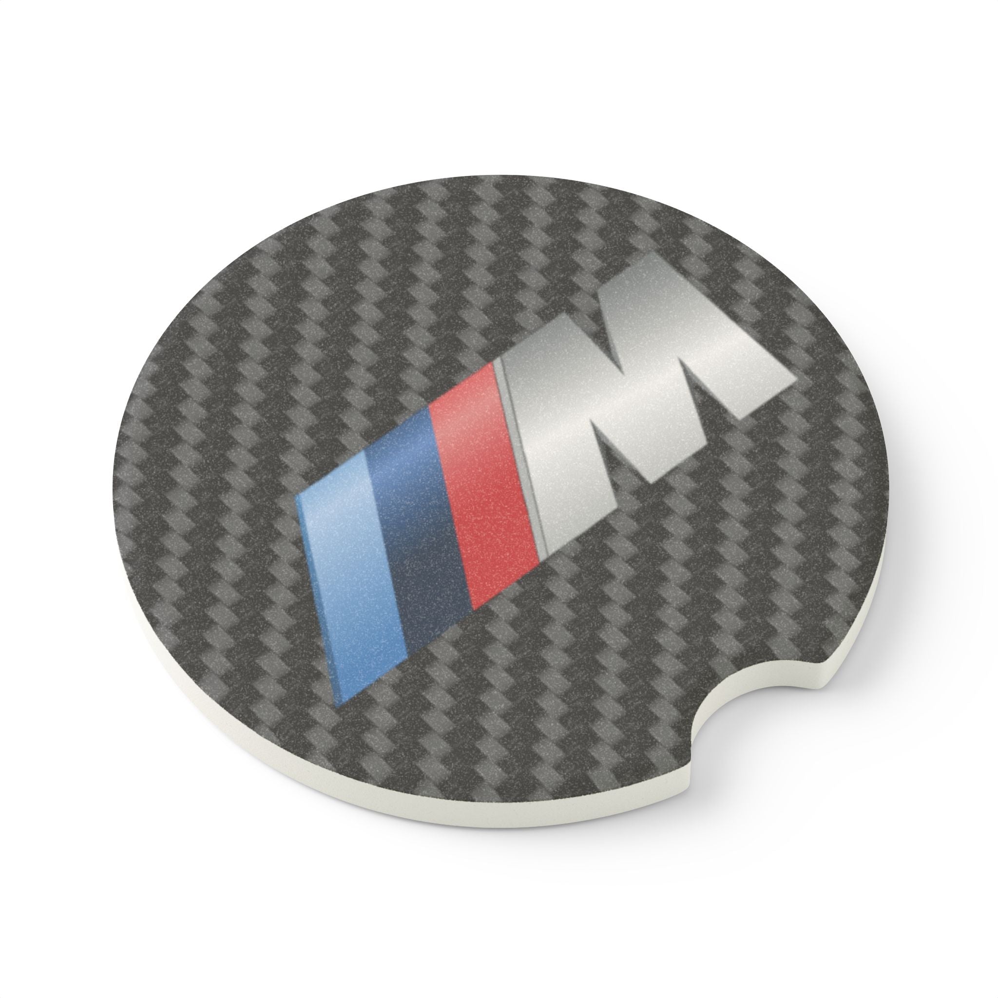 BMW M Series Carbon Fiber Soapstone Car Coaster