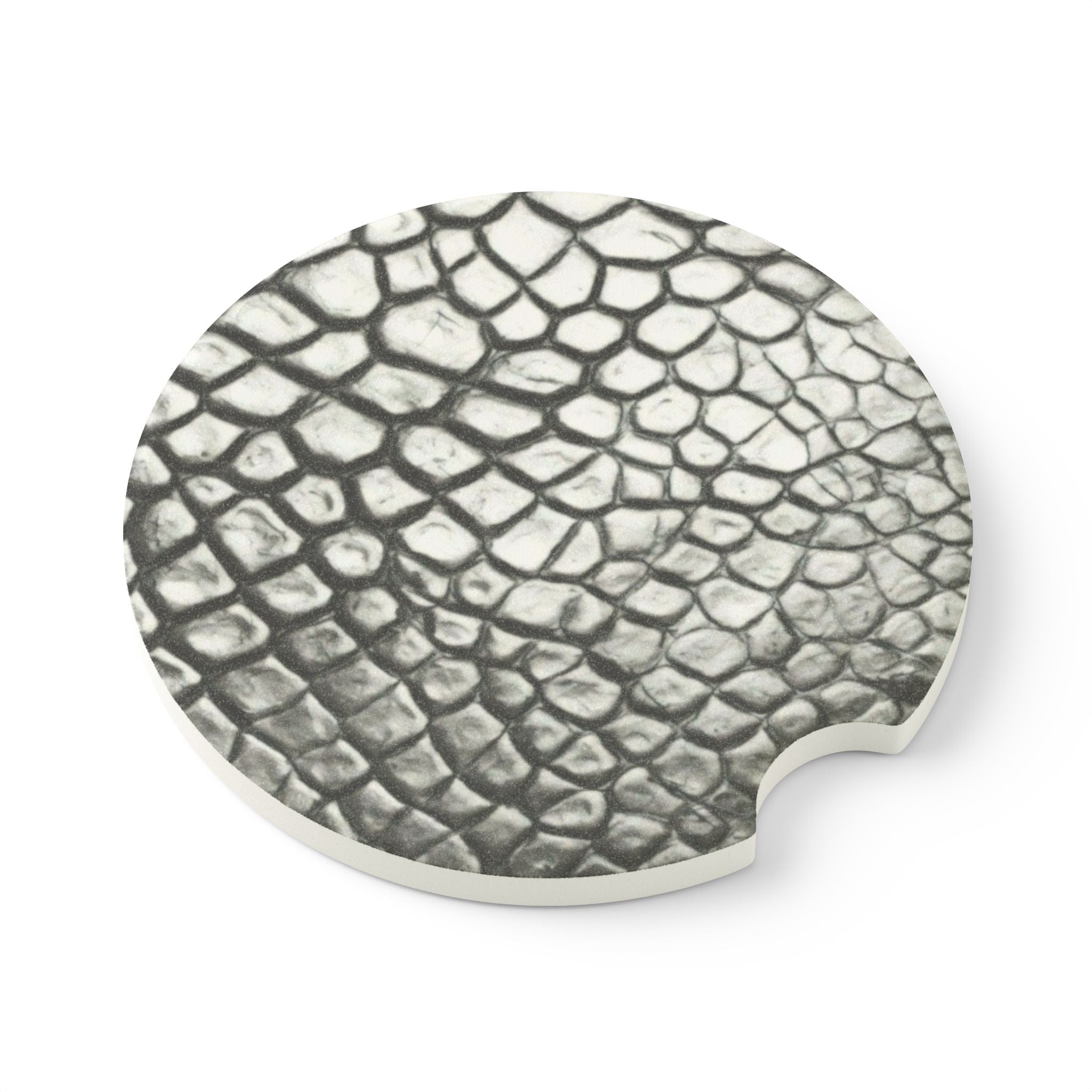 Crocodile Skin Soapstone Car Coaster