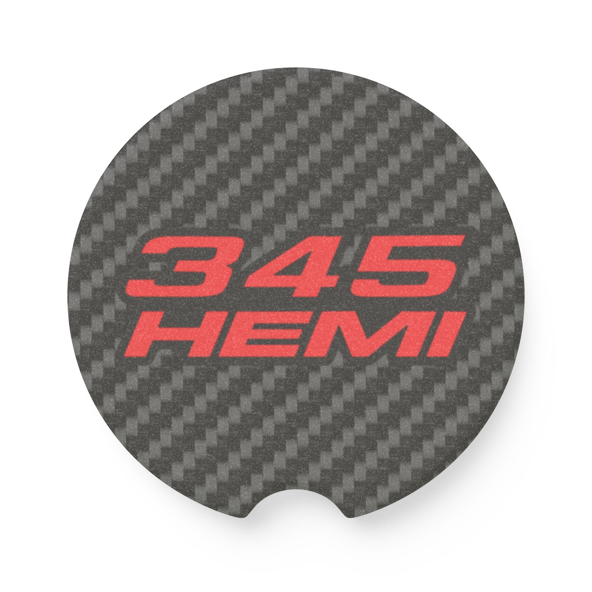 345 Hemi Carbon Fiber Soapstone Car Coaster