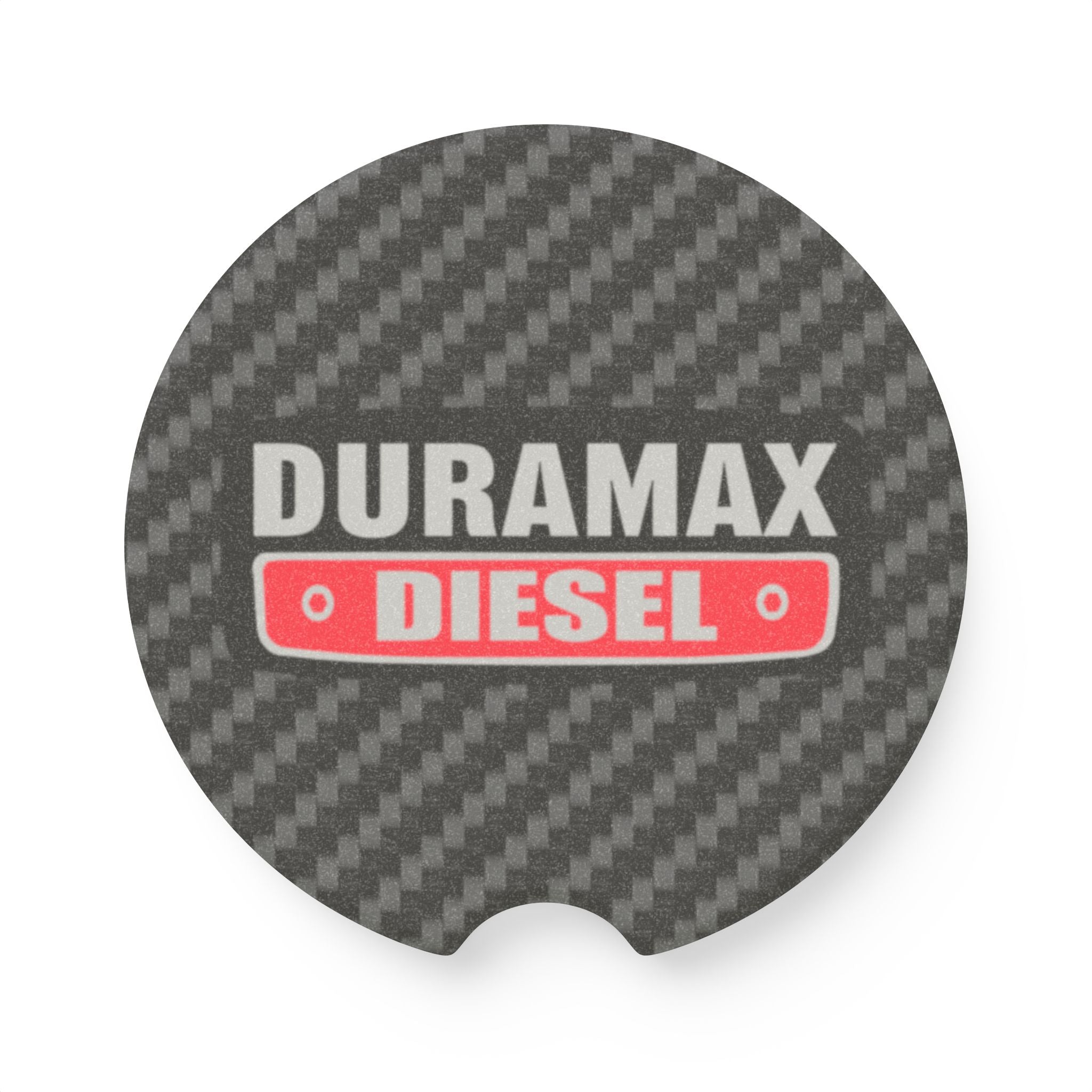 Duramax Diesel Carbon Fiber Soapstone Car Coaster