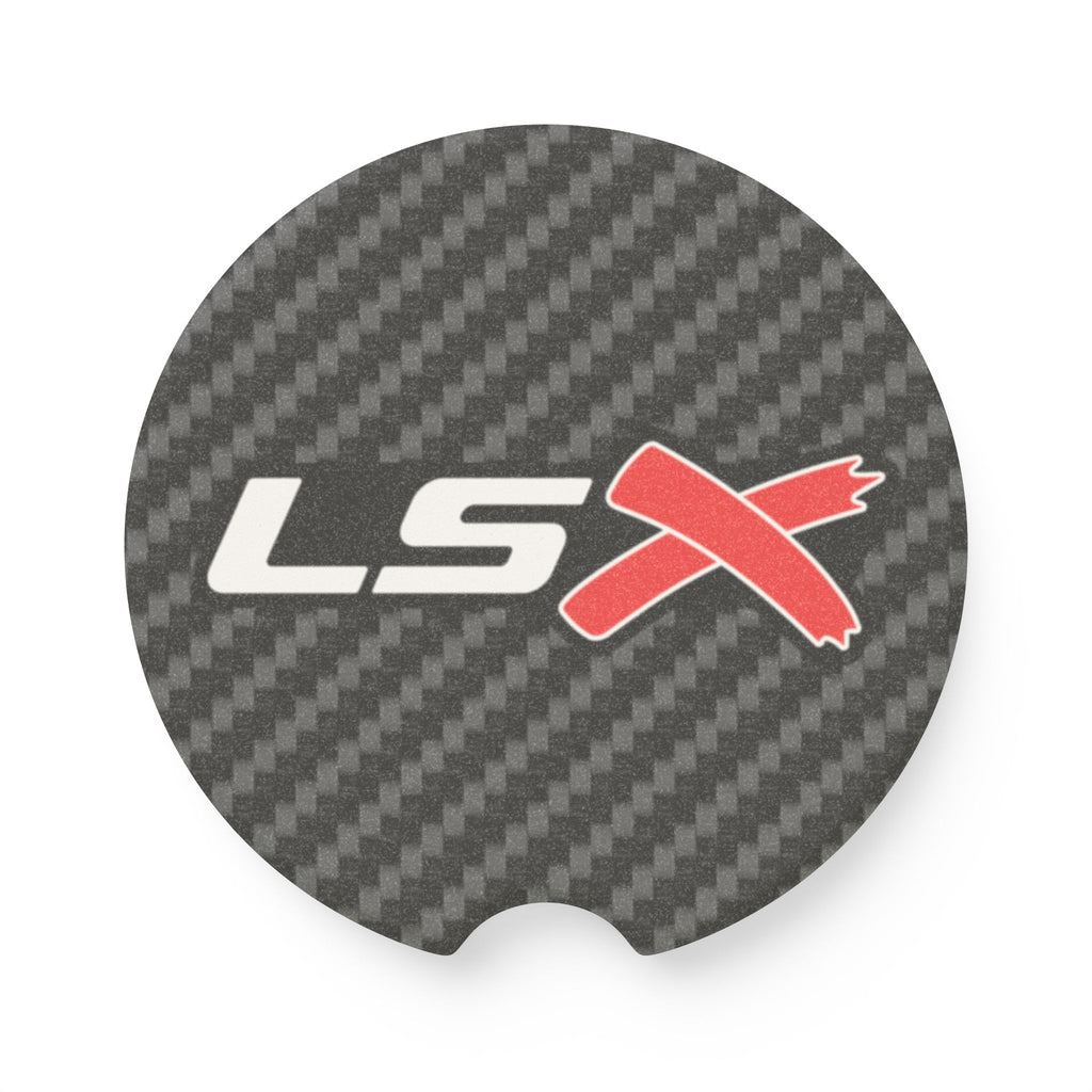 LSX Carbon Fiber Soapstone Car Coaster