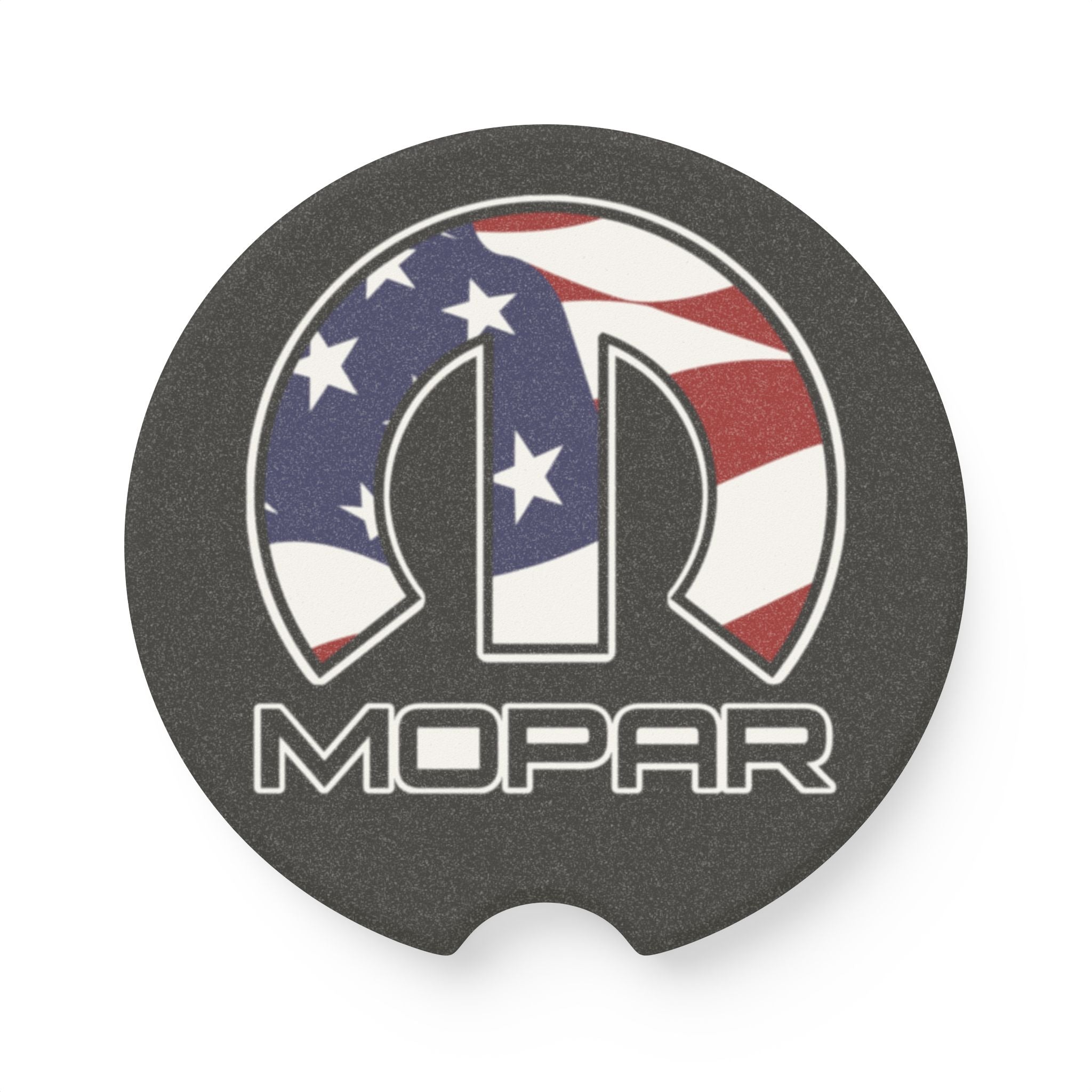Mopar American Flag Soapstone Car Coaster